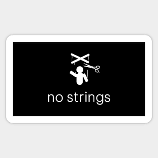 No Strings Sticker